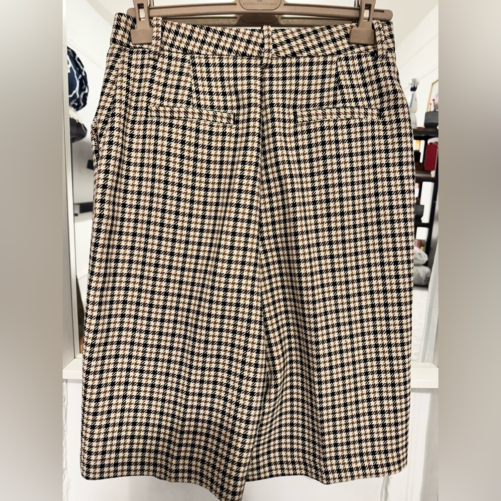 Zara Black and White Midi Bermudas for Work - Picture 4 of 9
